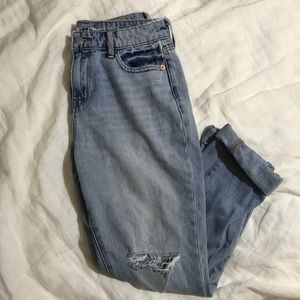 High waisted mom jeans